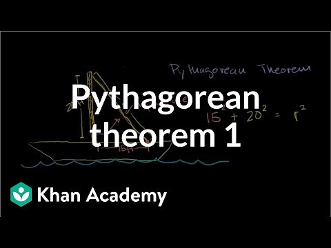 Pythagorean theorem 1 | Right triangles and trigonometry | Geometry | Khan Academy