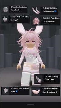 ✨ Avatar Imut Aesthetic Pink di Roblox💕🐰