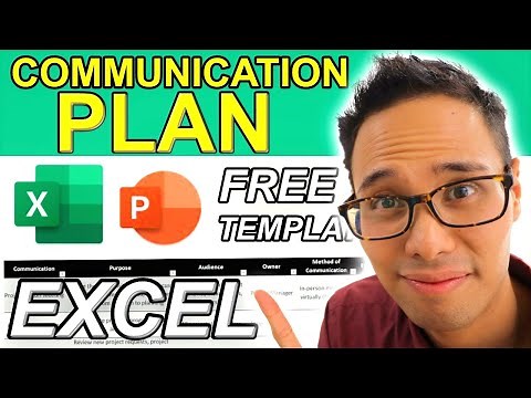 HOW TO CREATE A COMMUNICATION PLAN IN EXCEL & POWERPOINT | COMMUNICATION PLAN TEMPLATE