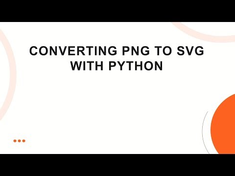 Converting PNG to SVG with Python