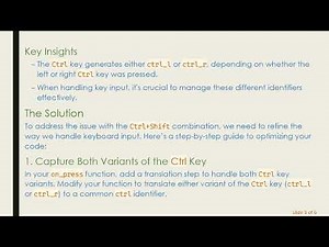 Mastering the Ctrl+ Shift Key Combination in Python