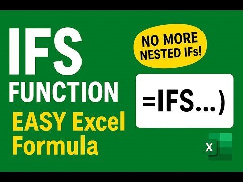Stop Using Nested IFs! Learn Excel IFS Function Easily