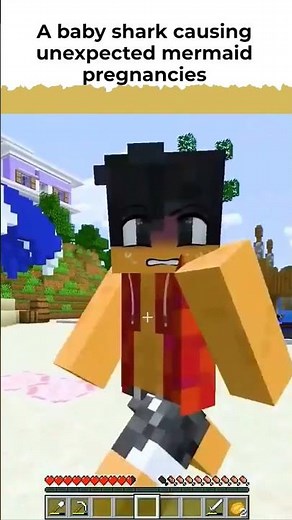 A baby shark causing unexpected mermaid pregnancies | aphmau #aphmau #minecraft