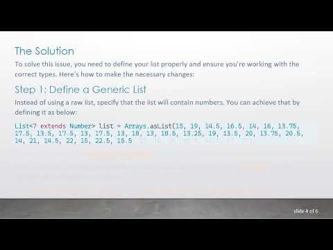 How to Convert a Double from a List to an Int in Java