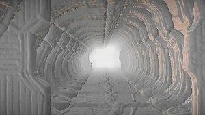 3D animation of the interior of an alien ship - Free Stock Video