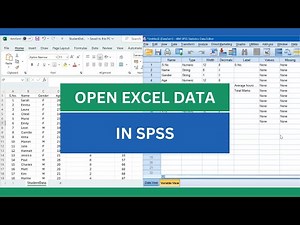 SPSS 1: Open Excel Data in SPSS
