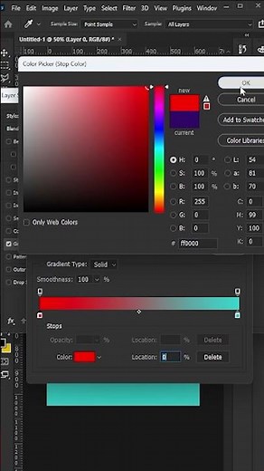How to Create Gradient In Photoshop | By Design Skills | #photoshop