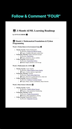 learn AI & ML from scratch in 90 days #excel #learnexcel #exceltips