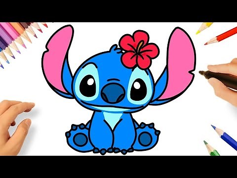 COMMENT DESSINER STITCH FACILE 💗