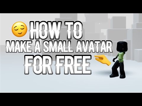 How To Make A Small Avatar in Roblox for free✨🤩