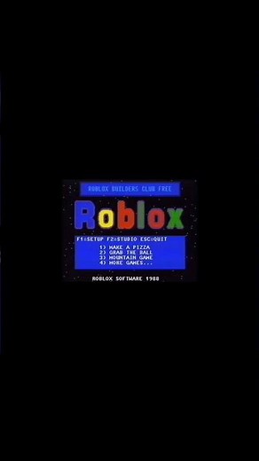 Roblox 1988 old game (the oldest)