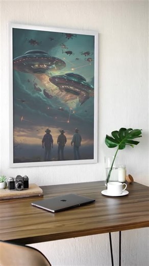 UFO Poster Set: Sci-fi Alien Art Prints (digital Download) - Etsy