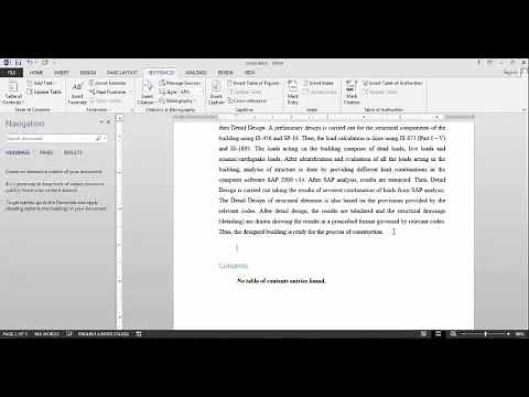 how to create project on MS Word