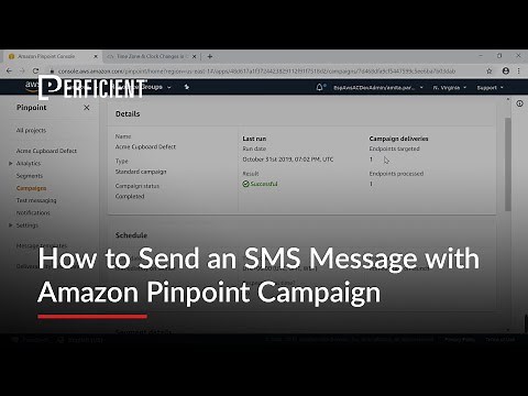 How to Send an SMS Message with Amazon Pinpoint Campaign [Demo]