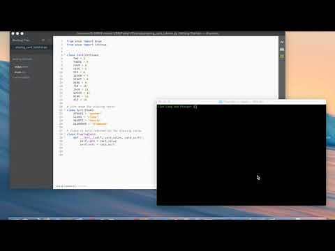 Python Tutorial: How to program a card game in Python