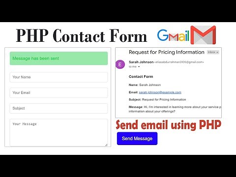 How to Create a PHP Contact Form Using PHPMailer | Send Email with Gmail SMTP