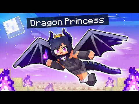 Playing Minecraft As The DRAGON Princess!