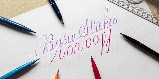 The Basic Calligraphy Strokes Guide (+FREE Worksheets)