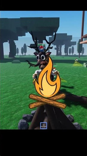The Deer monster attacking Robloxians by day