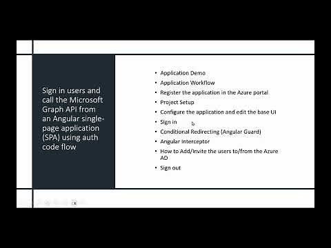 Integrate MSAL Library with Angular Single Page Application.
