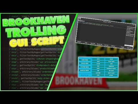 Roblox Brookhaven RP Script GUI [OP Trolling GUI Script] (Pastebin 2022)