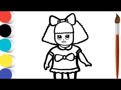 LOL Doll Drawing, Painting & Coloring For Kids and Toddlers _ How to Draw LOL Doll