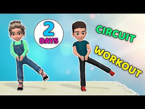 2-DAY KIDS CIRCUIT WORKOUT - SIMPLE HOME EXERCISES