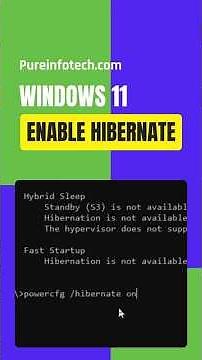 Enable Hibernate on Windows 11 - Easy Steps