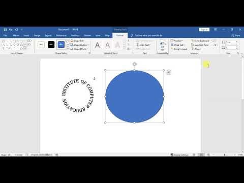 How to Write Text in Circle in MS Word