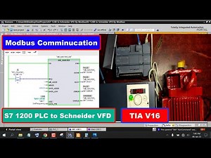 Siemens S7 1200 PLC to Schneider VFD Modbus communication.