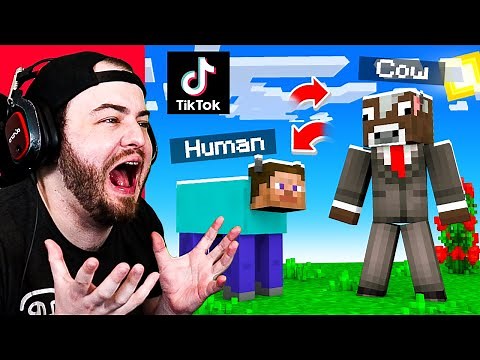 TESTING 7 *VIRAL* Minecraft TikTok Hacks