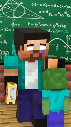 How Baby Zombie Became a Student in Monster School 😢 #shorts #minecraft