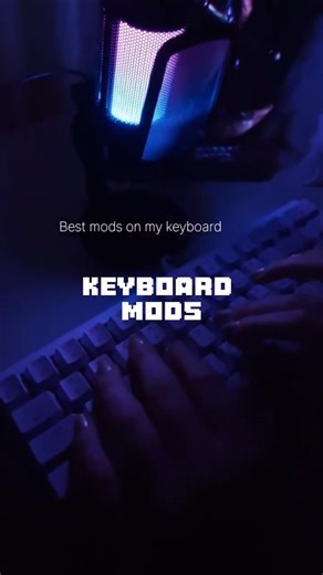 Keyboard mods on lighting keyboard #asmr #asmrkeyboard #keyboard #nightasmr #asmrsounds