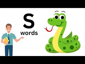 WORDS THAT START WITH Ss 🐍🔤| 's' Words | Initial Sounds | Phonics | LEARN LETTER Ss