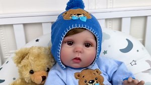 Aori Reborn Baby Boy Doll - 22 Inch Realistic Lifelike Weighted Newborn Boy with Ultra Soft Body, Pacifier, Outfit | Handmade Soft Vinyl Baby Doll for Kids 3+, Toddlers, Collectors