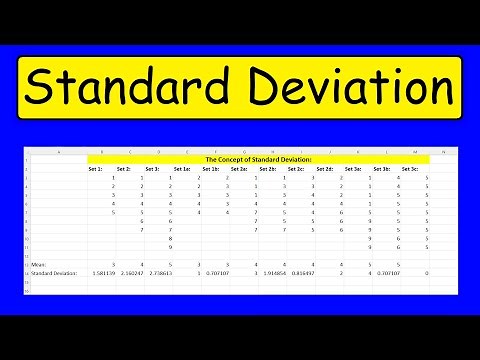 How To Calculate The Standard Deviation In Excel