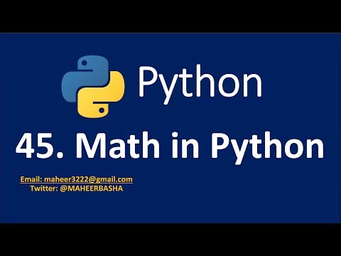 45. Math in Python