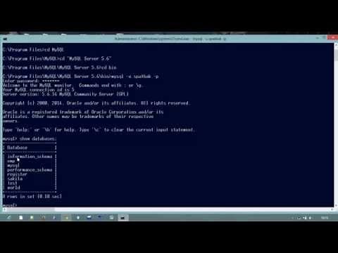 Beginners MySQL Server Starting From cmd