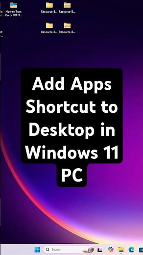Add Apps Shortcut to Desktop in Windows 11 PC or Laptop