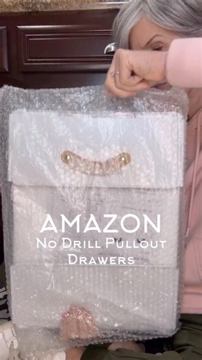Jodie Kammerer • AMAZON HOME FINDS on Instagram: "✨ON SALE NOW!!✨I love the look and ease of these pullout basket drawers! They install in seconds and secure with heavy duty Nano film adhesive! This stuff is STRONG! Before I installed these pullout drawers this cabinet was a mess! It was jammed full of stuff and I hadn’t seen the back of my cabinets in years! Now, with just a little pull I can access all the storage potential of the cabinet! And I didn’t even have to get out my drill! Incredible