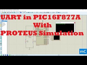 UART in PIC16F877A pic microcontroller with Proteus simulation