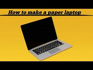 How to make a paper laptop /DIY Miniature laptop /Origami laptop /Paper craft /DIY Craft Corner
