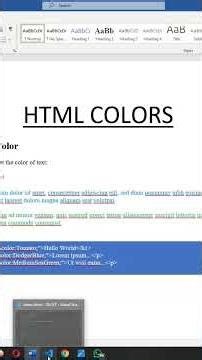 How to change text color in html
