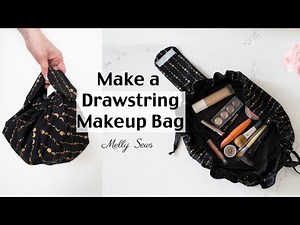 Make a Drawstring Makeup Bag