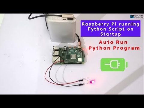 Auto Run Python Program on Raspberry Pi4 Startup using Battery (Power Bank)