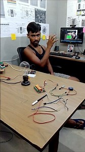 hand gesture control led | python opencv project with arduino! 🔥 #arduino #opencv #computervision