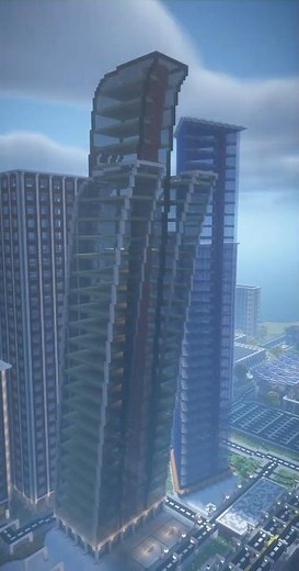 Building a Modern Skyscraper in Minecraft! #minecraftbuild