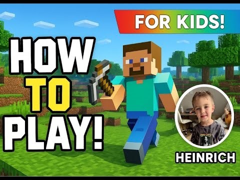 Minecraft for Kids – Heinrich Explains How to Play (Age 6!)