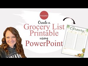 How to Make a Grocery List Printable in PowerPoint