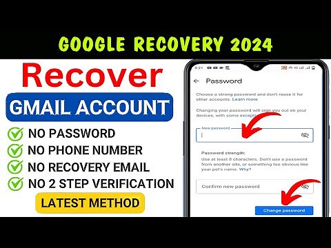 Recover Hacked Gmail Account Without Email & Phone Number 2024 | Hack Gmail id